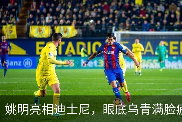 姚明亮相迪士尼，眼底乌青满脸疲惫，一身伤病走路一瘸一拐太沧桑